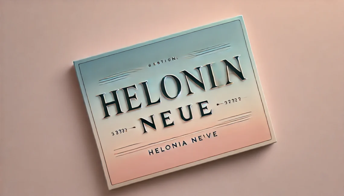 Helonia Neue: The Modern Typeface That Will Transform Your Web, Branding, and Print Designs!